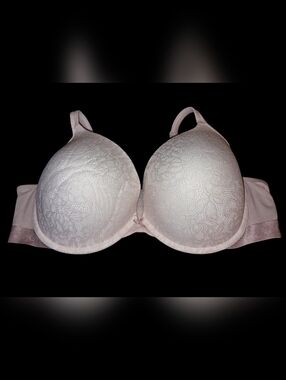 Cacique Peach Floral Padded Boost Plunge Size 46DD